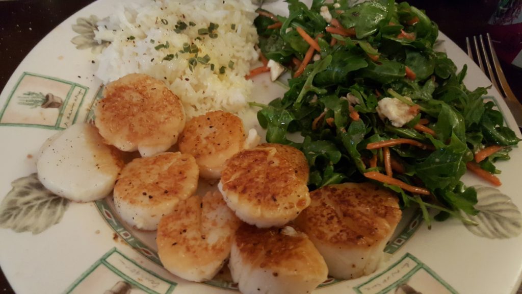 Seared Lemon Garlic Scallops - Cooking...Yay!